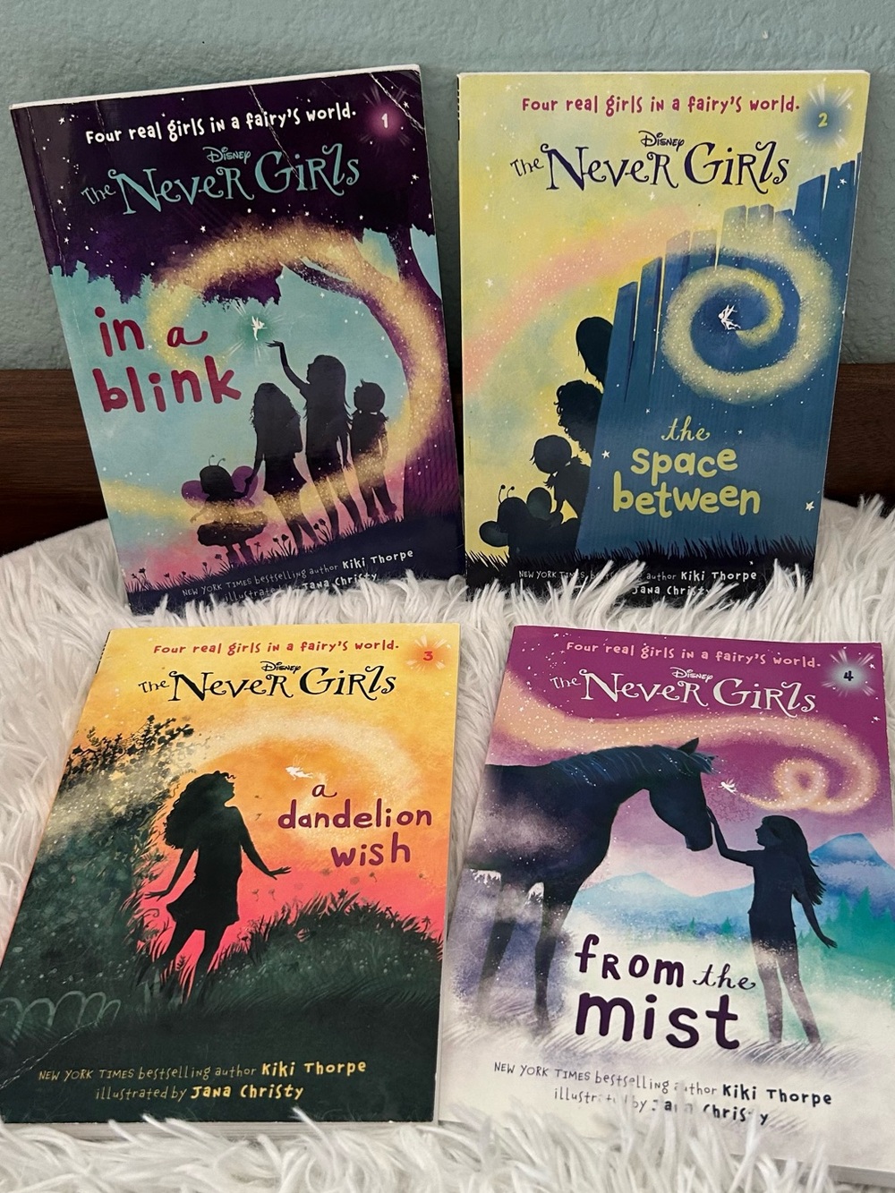 🩶5/$30 Disney’s The Never Girls Chapter Books Series Books 1-4 by Kiki Thorpe